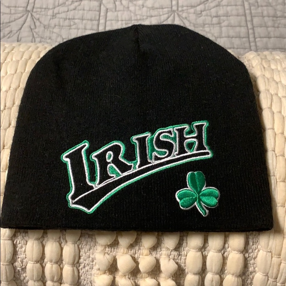 Black knit beanie